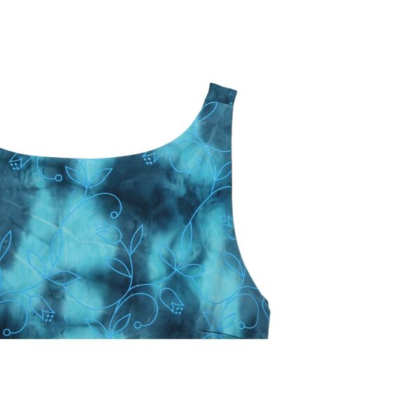 Vintage Y2K Byer Too! Dress Size Medium Tie Dye Floral Asymmetrical Fairy Formal - Picture 6 of 12